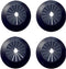 Wall Flange Easy Installation Plastic Radiator Escutcheon Water Pipe Drain Line Cover Collar Wall Pipe Cover Decoration Pipe Collars,Pipe Collar Cover (0.59-1.1inch, Black)