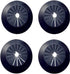 Wall Flange Easy Installation Plastic Radiator Escutcheon Water Pipe Drain Line Cover Collar Wall Pipe Cover Decoration Pipe Collars,Pipe Collar Cover (0.59-1.1inch, Black)