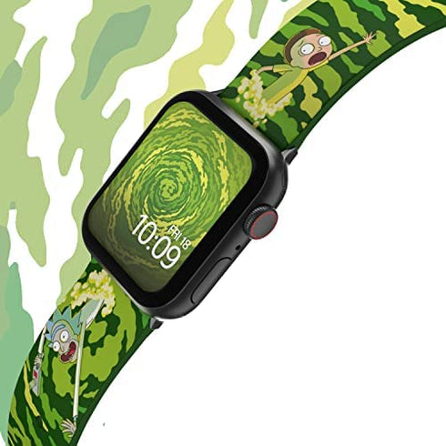 Rick and Morty ñ Open Portal Smartwatch Band ñ Officially Licensed, Compatible with Every Size & Series of Apple Watch (watch not included)