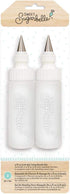 Sweet Sugarbelle Cookie Icing Bottles - 4 Ounce & 8 Ounce Squeeze Bottles with Couplers and Stainless Steel Tips
