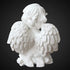 OwMell 6.3 Inch Kneeling Praying White Baby Cherubs/Angels Resin Garden Statue Figurine Indoor Outdoor Home Garden Decoration Wings Angel Statue Sculpture Memorial Statue