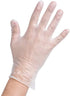 100 Pcs Noble Products Disposable Vinyl Gloves Latex Free Powder Free Clear Gloves for Cleaning Cooking Beauty Dishwashing Transparent (Medium)
