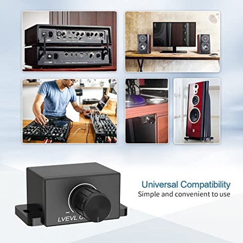 CHELINK Universal Car RCA Remote Amplifier Level Controller RCA Bass Knob Sub Amp Volume Control Cable