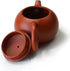 Teapot Chinese Yixing Clay Xishi Pot 7oz /200ml Zisha ZiNi Gongfu cha for Loose Tea (Red brown)