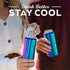 BrüMate Hopsulator Slim Can Cooler Insulated for 12oz Slim Cans | Skinny Can Coozie Insulated Stainless Steel Drink Holder for Hard Seltzer, Beer, Soda, and Energy Drinks (Rainbow Titanium)