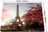 Smooffly France Paris Mouse Pad, Spring Morning with Eiffel Tower, Cityscape Red Flower Personality Desings Gaming Mouse Pad
