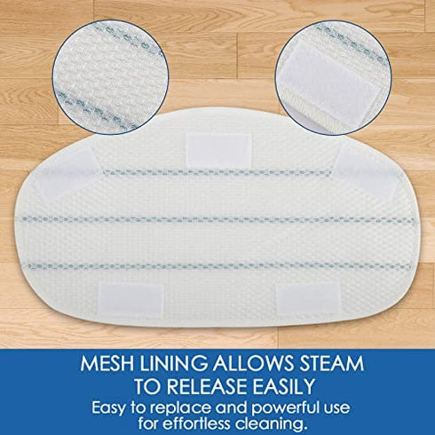 MXZONE 4 Pack Replacement Steam Mop Pads Cleaning Pad Fit for PurSteam ThermaPro 10-in-1