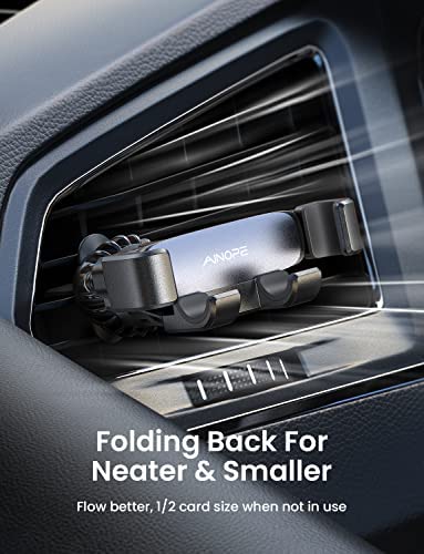 AINOPE Car Phone Holder Mount 2022 Upgrade Gravity Car Phone Mount with Newest Air Vent Clip Auto Lock Hands Free Cell Phone Holder Mount for Car Compatible for iPhone 14 Pro Max 13 12 & All Phones