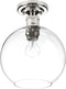 Progress Lighting P350046-104 Hansford Close-to-Ceiling, Polished Nickel