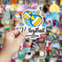 100 Pcs Volleyball Stickers,Volleyball Stickers Gifts,Volleyball Gifts for Teen Girls,Stickers for Water Bottles Rewards Decal Laptop Hydro Flask Water Bottle Car Computer Guitar Skateboard Luggage