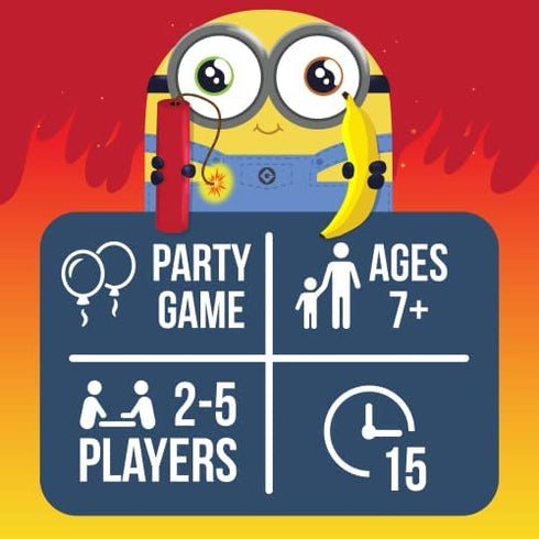 Exploding Minions by Exploding Kittens - A Russian Roulette Card Game, Easy Family-Friendly Party Games - Card Games for Kids, Teens & Adults - 2-5 Players
