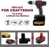 ZDTZAN Battery Adapter DM18GL for Craftsman C3 19.2V Cordless Tools, for DeWalt and for Milwaukee 18V/20V Lithium Battery to for Craftsman 19.2V Battery Cordless Tool, with USB