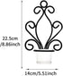 GEZICHTA Wall Candle Sconces, 2pcs 5.58.9inch Candle Sconces Holders with Glass, Tea Light Candle Sconces for Bedroom, Dining, Room, Weddings(Black) free size