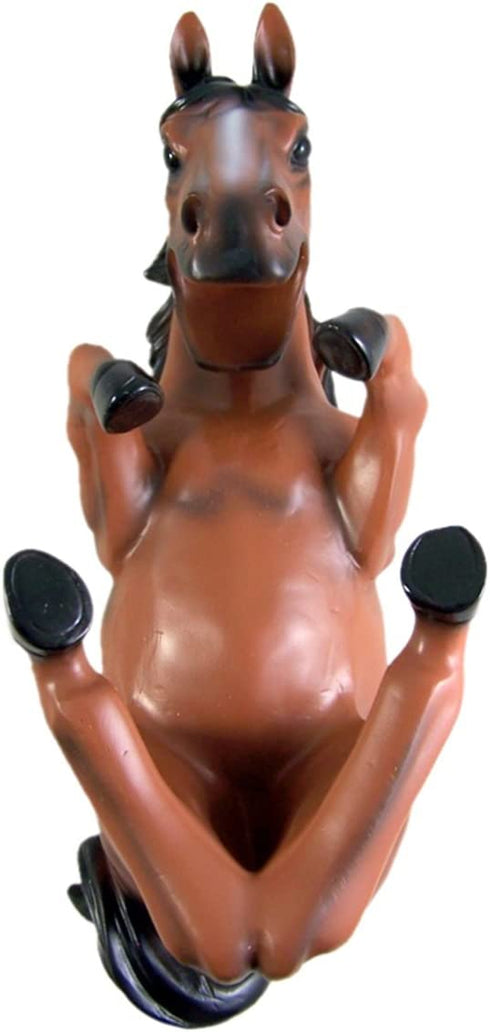Brown Horse Wine Bottle Holder 6 1/2 Inch