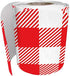 Schoolgirl Style Woodland Whimsy Red and White Bulletin Board Borders, 36 Feet of Scalloped Gingham Classroom Borders for Bulletin Board, White Board, Cork Board, Red & White Desk, Classroom Decor