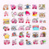 40Pcs/Pack Lovely Cartoon Kirby Star Stickers for Suitcase Skateboard Laptop Luggage Fridge Phone Car DIY Decal Sticker Toys