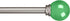 Amazon Basics Decorative 5/8" Curtain Rod with Round Finials, 48"-86", Kelly Green