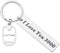 I Love You 3000 Keychain for Dad from Daughter Drive Safe Key Chain for Boyfriend Birthday Christmas Valentines Present from Girlfriend Gift for Father Day Graduation Couples Keyrings for Husband Wife