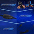 Gaming Headset for Nintendo Switch, Xbox One, PS4, DIWUER Bass Surround and Noise Cancelling 3.5mm Over Ear Headphones with Mic for Laptop PC Smartphones (Black Blue)