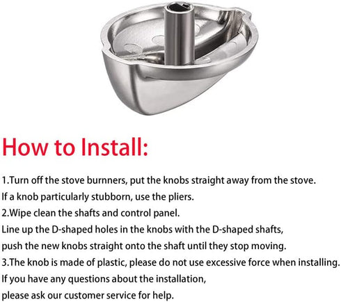 Gejoy WB03T10325 Knobs Burner Control Knobs Compatible with General Electric GE Range Cooktop Knob 2691864 PS3510510 (4 Packs)