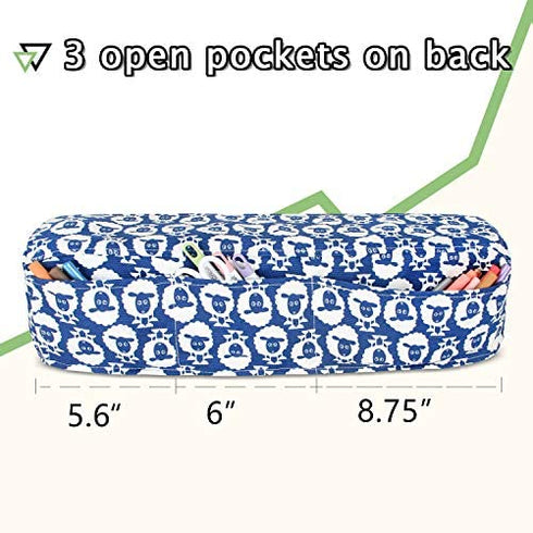 Luxja Dust Cover Compatible with Cricut Explore Air and Explore Air 2, Cover with Back Pockets, Sheep