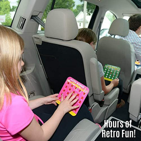Green Auto Backseat Bingo Pack of 4 Bingo Cards Great For Family Vactions Car Rides and Road Trips