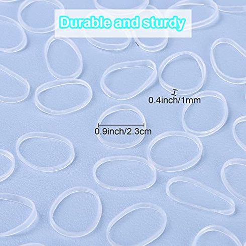 2000 PCS Mini Small Rubber Bands for Hair, Tiny Clear Hair Elastics, Hair Rubber Bands for Girls Toddler Kids Baby, Premium Elastic Hair Ties with 2 PCS Topsy Tail Hair Tools by YLYL