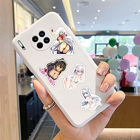 Anime Girl Stickers Pack 200 Pcs Anime Stickes,Waifu Anime Sexy Girl Stickes for Water Bottle Laptop Travel Case Skateboard Luggage Anime Car Decals