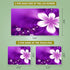 Purple Flowers 11.6 13 13.3 14 15 15.6 inches Netbook Laptop Skin Sticker Reusable Protector Cover Case for Laptop Notebook FY-NEK-13