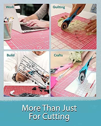 G+ Self-Healing Reversible Cutting Mat - A3 12x18 for Fabric; Double-Sided Cutting Board for Sewing, Crafting, Quilting, Scrapbooking, Rotary Cutting - Perfect for Creators
