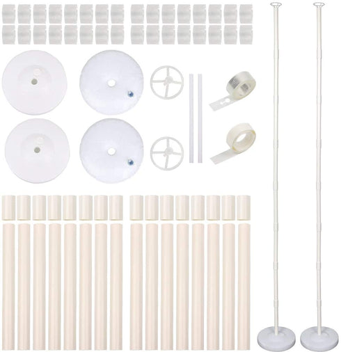 OurWarm Balloon Column Kit 63 Inch, Balloon Arch Kit Base Stand and Pole and Balloon Garland Kit 36pcs Balloon Rings, Balloon Tower Decorations for Wedding Birthday Baby Shower Graduation