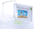 Acrylic Photo Frame 5x7 inches, Free Standing Desktop Double Sided Magnetic Picture Display, 10 + 10MM Thickness Clear Magnet Photo Frame with Microfiber Cloth, Gift Box Package