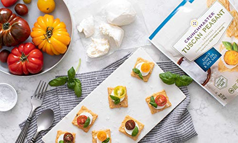Crunchmaster Tuscan Peasant Crackers, Simply Olive Oil and Sea Salt, 3.54 Ounce
