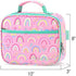 mibasies Kids Lunch Box for Girls and Boys Toddler Insulated Lunch Bag (Rainbow)