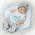Medylove Reborn Baby Dolls Clothes Dinosaur Outfit for 20-23inch Reborn Doll Boy Baby Clothing Gray Sets