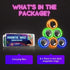 SCRATCHIEZ Magnetic Rings Fidget Toys for Adults and Children Kids | Glow in The Dark ADHD Fidget Rings | Best Magnet Toys – Finger Fidget Toys for Adults with Anxiety | Carrying Box for Work (6 Pack)