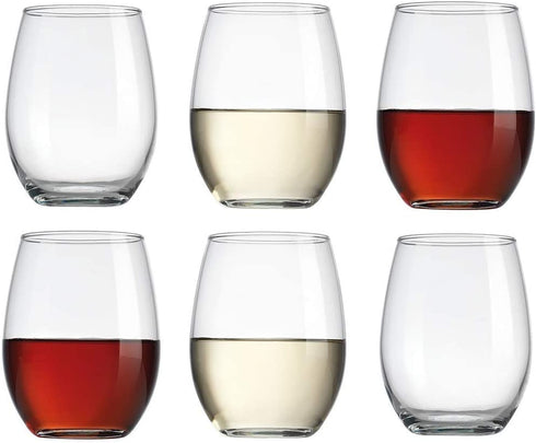 Home Essentials Allure 15 Oz Stemless Wine Set of 6