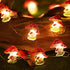 Mushroom Decor Lights 10 ft 40 LEDs Mushroom Lights Battery Powered Mushroom Night String Lights with 8 Lighting Modes Remote Timer for Bedroom Winter Christmas Party Decoration