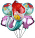 5PCS Mermaid Foil Balloons Balloons Mermaid Shell Balloons Helium Mylar Foil Balloon for Mermaid Under The Sea Birthday Party Baby Shower Decorations