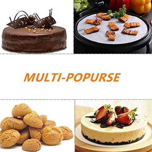 Baking Parchment Circles, Set of 100, 12 Inch Non Stick Baking Parchment Paper for Springform Cake Tin, Toaster Oven, Tortilla Press and so on