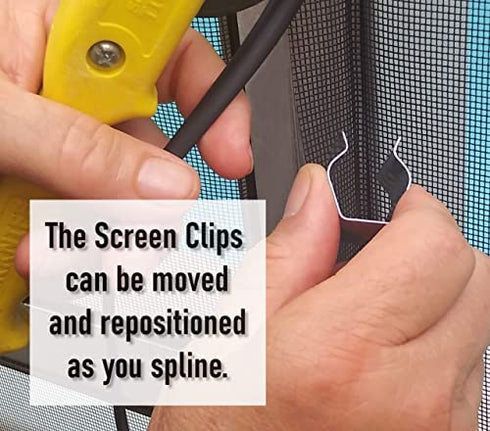 Patio, Lanai and Garage Window Screen Installer Clips (20 Pack Clips)