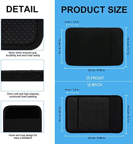 supregear Walker Grips (2 Pack), Soft Padded Hand Covers, Non-Slip Comfortable Cushion Padding for Folding Rolling Wheelchair Rollator Crutch Handle, Moisture Wicking Mobility Accessory, Black