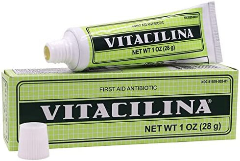 VITACILINA, First Aid Antibiotic, Skin Ointment to Help you Treat Minor Scrapes, Cuts, Burns, Prevent Infections, Skin Unguent, 2-Pack of 1 Oz, Tubes, 2 Count