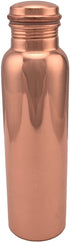 VIBRANICS's Aquatic Copper Water Bottle 34oz - Leak Proof - Ayurvedic Copper Bottle -Perfect Ayurvedic Copper Vessel for Sports, Fitness, Yoga - Natural Health Benefits - Plain - Made in India