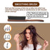 Thin Hair Brush without pain on skin : For anyone who may have trouble with thin hair .Specialized hair brush with soft hog hair for glossing your hair and preventing hair breakage. (For Brushing…)