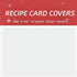 Vovoo 4x6 Recipe Cards Protectors,Recipe Card Sleeves,100 Count,Recipe Cards Covers