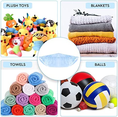 Stuffed Animal Hammock, 2 Pack, Nursery and Playroom Toy Storage Net Organizer for Plush Toys, Kids Bedroom Décor, Rip-Resistant Stuff Animals Holder with Hanging Hardware by Ziz Home