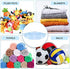 Stuffed Animal Hammock, 2 Pack, Nursery and Playroom Toy Storage Net Organizer for Plush Toys, Kids Bedroom Décor, Rip-Resistant Stuff Animals Holder with Hanging Hardware by Ziz Home
