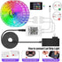 AILBTON Led Strip Lights,60ft Led Light Strip Music Sync Color Changing RGB Led Strip Built-in Mic,Bluetooth App Control LED Tape Lights with Remote,5050 RGB Rope Light Strips