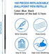 100 Pieces Ink Pen Refills Replaceable 0.7mm Ballpoint Pen Refills 4.2inch Blue Black Ink Refills Smooth Writing Pen Refills for Retractable Pens Office School Supplies (Black Blue)